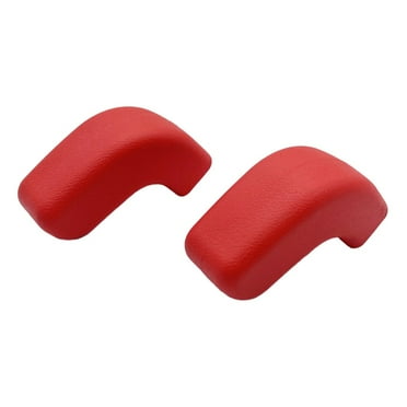 Lylong Car Accessories 2X for Jeep for Wrangler for Jk for Jl 2007-2023 Front Bumper Tow Hook Covers Red