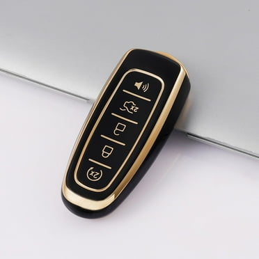 Lylong Car Accessories Remote Key Fob Case Cover for Ford Edge for Explorer for Focus for Explorer Black
