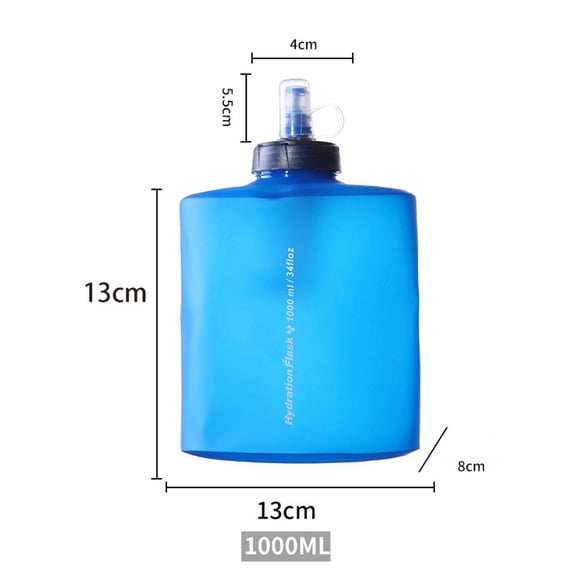 Lylong Foldable Gym Drink Bottle Drink Leak-Proof Water Bottle Body Height 25.5Cm 2000Ml Sports Bottle Large Capacity Hydration