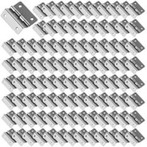 10Pcs/100Pcs Tri-Fold Hinge Nickel Plated Silver Wooden Box Hinge 100Pcs