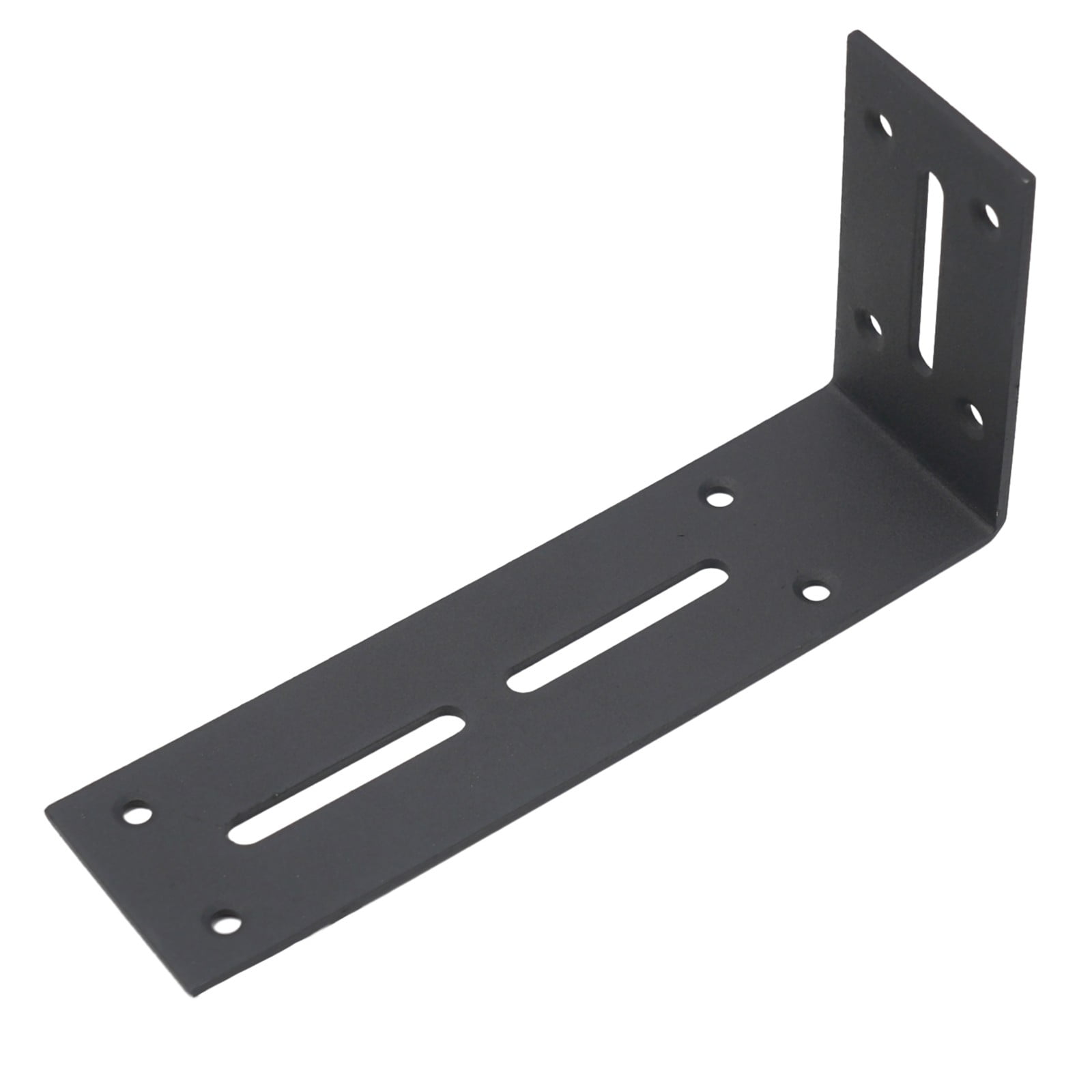 Lylong Home Essentials 1Pcs Heavy Duty Industrial L Shape Adjustable Corner Shelf Brackets Black