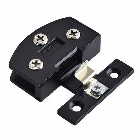 Bathroom Shower Glass Door Hinges Cabinet Cupboard Hardware Clamp/Hinge Black