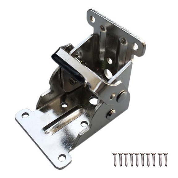 Lylong Home Essentials Folding Hinge Table Leg Brackets Foldable for Table Chair Extension Tables Silver