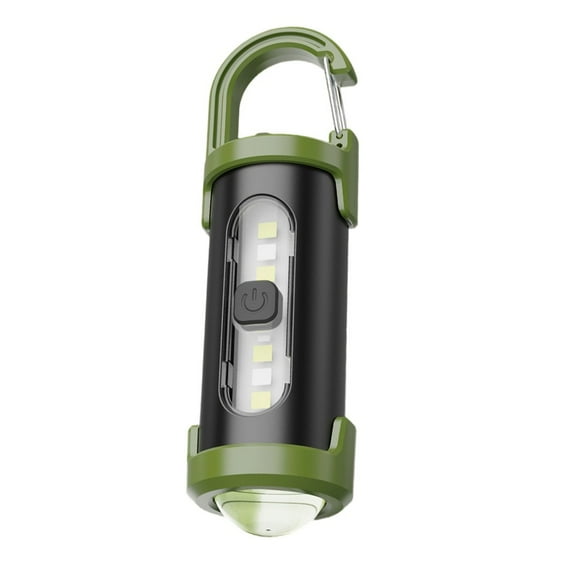 Lylong Multifunction Keychain Flashlight Outdoor Camping Lamp With Hook Led Work Light Four-Speed Red And Blue Light Flash Alternately