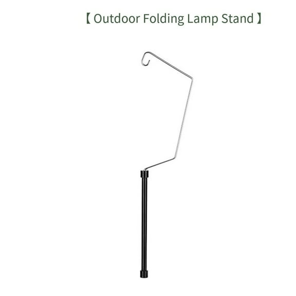 Lylong Portable Camping Light Stand - Aluminum C-Hook Hanging Pole