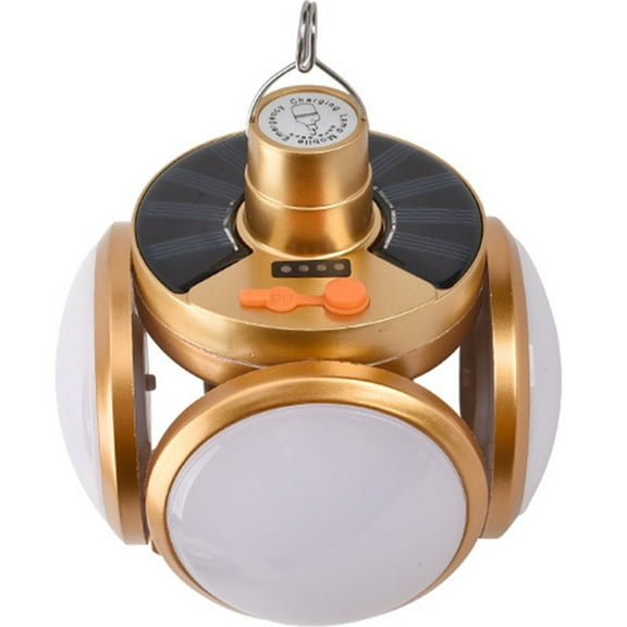 Lylong Portable Solar Football Camping Lantern Led Outdoor Hanging Tent Lamp Folding