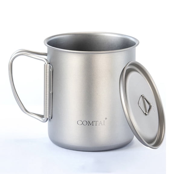 Lylong Tableware Pot Cup Safe Set Solid Space Titanium Travel Backpack Hiking