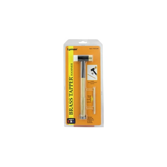 Lyman Tapper Hammer with Interchangeable Brass, Nylon and Steel Heads and Drift Punch 10 oz