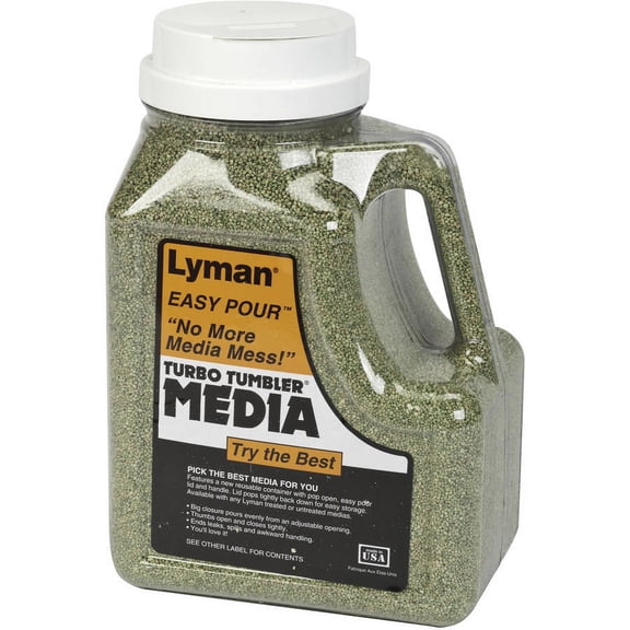 Lyman Easy-Pour Turbo Tumbler Cleaning Media Treated Corncob 4.5 Pounds 7631394