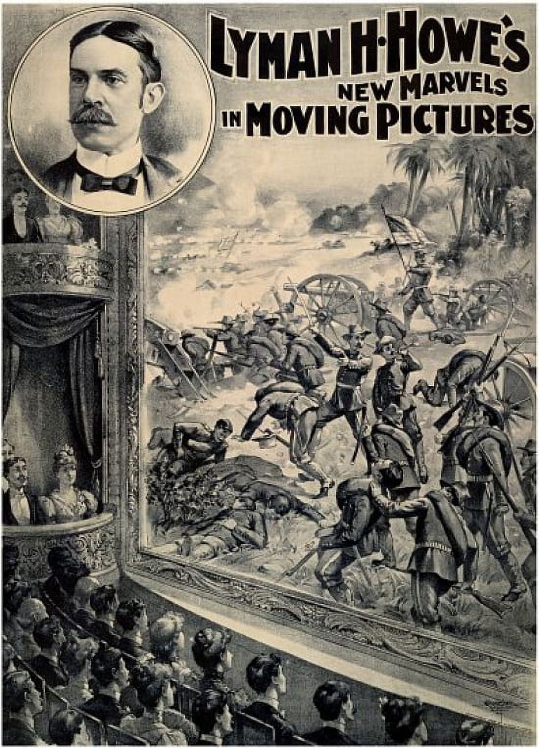 Lyman H Howe Moving Pictures Movie Canvas Art - (18 x 24)