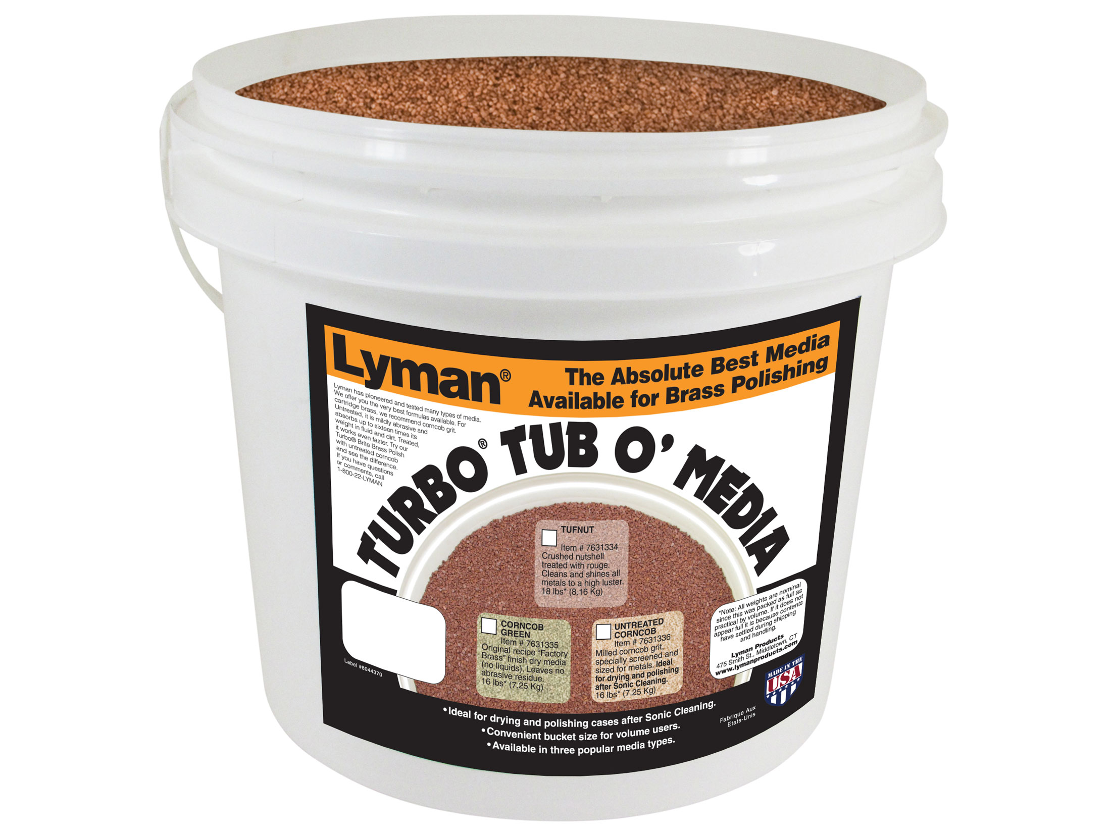 Lyman Turbo Brass Cleaning Media - Untreated Tufnut Walnut, For Tumbling & Polishing Cartridge Cases 4 thumbnail image