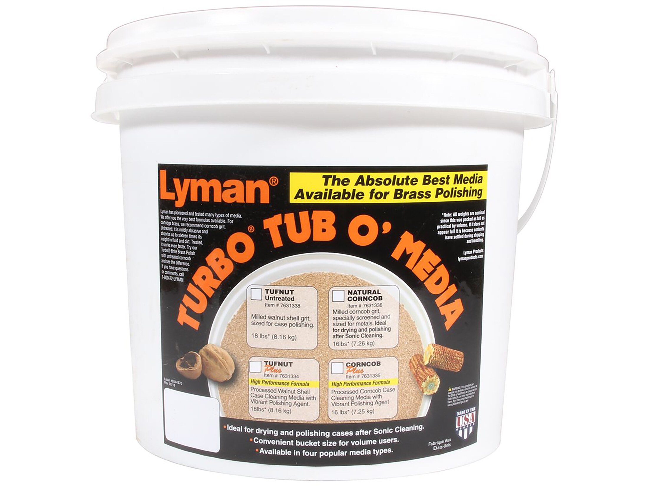 Lyman Turbo Brass Cleaning Media - Untreated Tufnut Walnut, For Tumbling & Polishing Cartridge Cases 3 thumbnail image