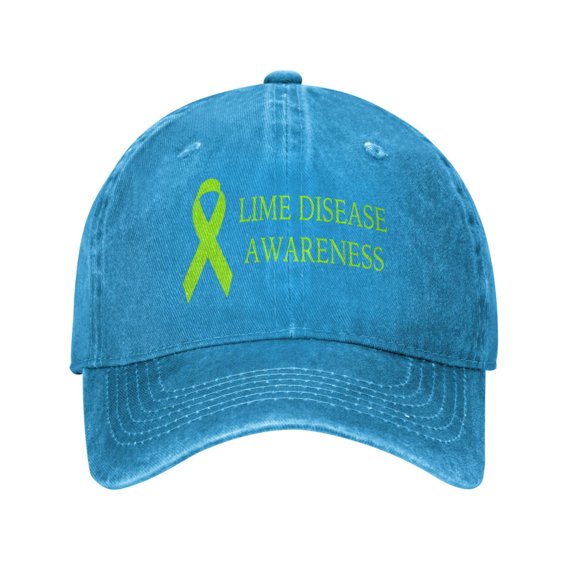 Lyme Disease Awareness Adult Adjustable Classic Washed Casquette Cap Hat Baseball Cap For Man For Woman