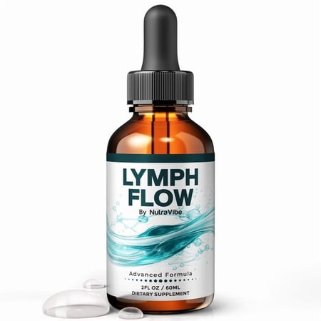 Lymph Flow Drops – Daily Liquid Formula with a Clean, Natural Blend to Support Natural Flow, Balanced Levels & Healthy Circulation | Convenient for Consistent Use (30 Servings)