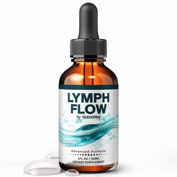 Lymph Flow Drops – Daily Liquid Formula with a Clean, Natural Blend to Support Natural Flow, Balanced Levels & Healthy Circulation | Convenient for Consistent Use (30 Servings)