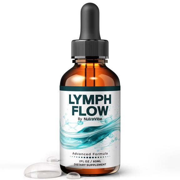 Lymph Flow Drops Daily Liquid Formula with a Clean, Natural Blend to Support Natural Flow, Balanced Levels & Healthy Circulation | Convenient for Consistent Use (30 Servings)