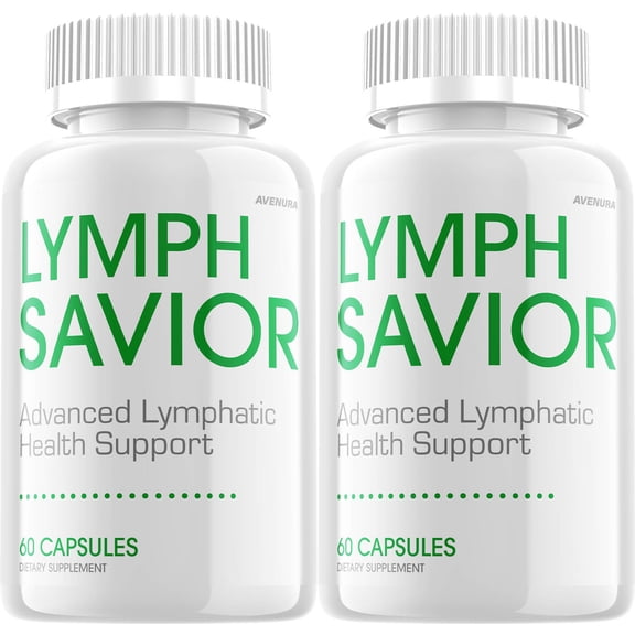 Lymph Savior Capsules  LymphSavior Pills Advanced Formula Natural Blend, Extra Strength, 2 Pack, 120 Capsules
