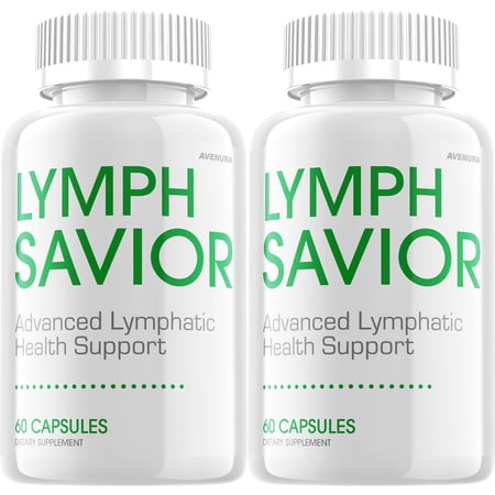 Lymph Savior Capsules – LymphSavior Pills Advanced Formula Natural Blend, Extra Strength, 2 Pack, 120 Capsules