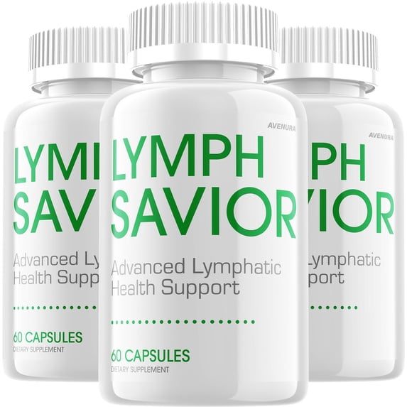 Lymph Savior Capsules – LymphSavior Pills Advanced Formula Natural Blend, Extra Strength, 3 Pack, 180 Capsules