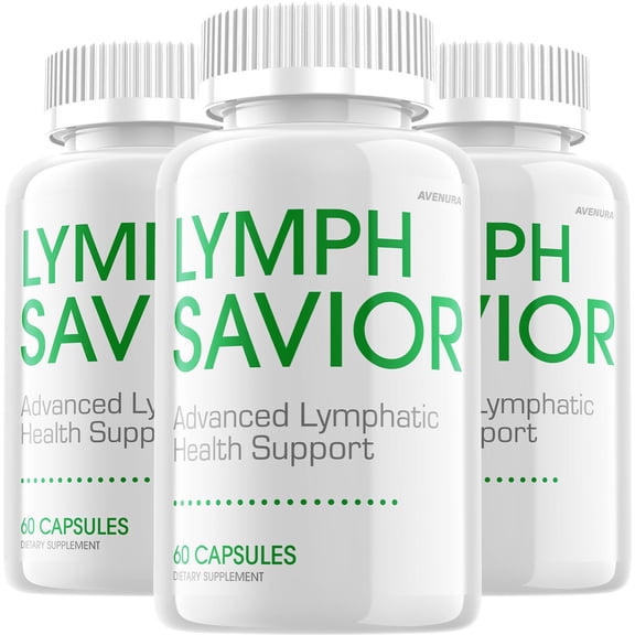 Lymph Savior Capsules – LymphSavior Pills Advanced Formula Natural Blend, Extra Strength, 3 Pack, 180 Capsules
