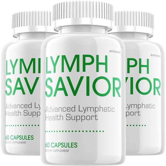 Lymph Savior Capsules – LymphSavior Pills Advanced Formula Natural Blend, Extra Strength, 3 Pack, 180 Capsules