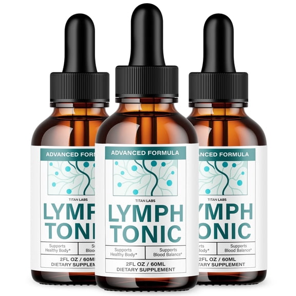 Lymph Tonic Advanced Formula Drops Blood Balance Support Supplement LymphTonic 90 Servings