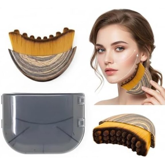 Lymphatic Contour Brush Improves Glow for Sculpting Anti-Puffiness, Detox & Lift(1 Pcs Lymphatic Drainage Brush)