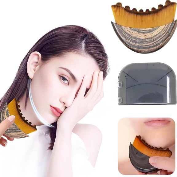 Lymphatic Contour Brush,Lymphatic Brush,Lymphatic Drainage Brush,Dry Brush,,Chin & Sculpting,Anti-Puffiness,Gua Sha & Improves Glow, Care Massage Tools.