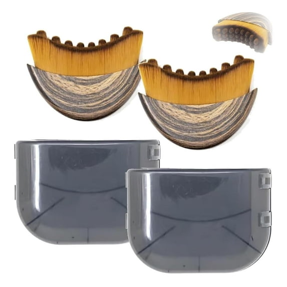 Lymphatic Contour Face Brush, Dry Brush for Lymphatic Drainage, Dry Brushing Face Brush, Chin & Jawline Sculpting Fit the Skin Precisely and Relieve Fatigue (2PCS)