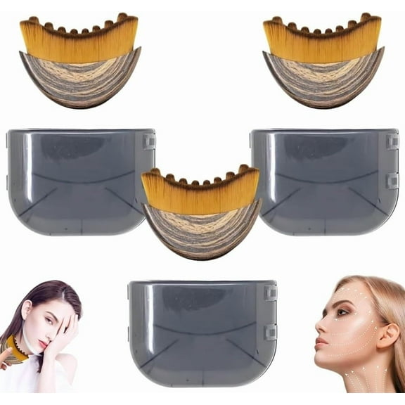 Lymphatic Contour Face Brush, Lymphatic Drainage Massager for Face, Chin & Jawline Sculpting, Dry Brushing Face Brush, Ergonomically Designed to Fit The Skin Precisely and Relieve Fatigue(1pcs)