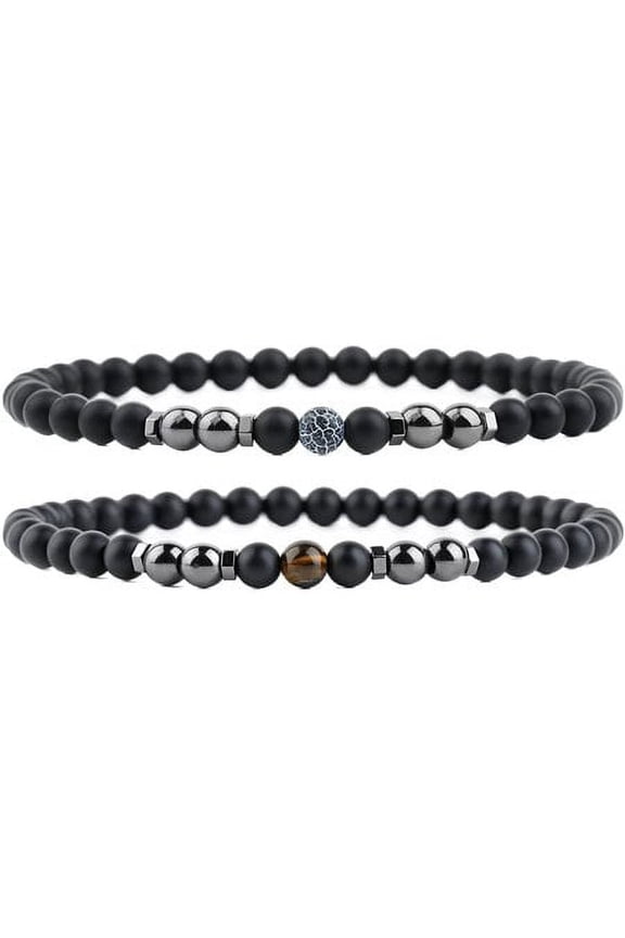 Lymphatic Drainage Black Anklet Anti-Swelling Black Obsidian Anklet - Anti-Anxiety Magnetic Obsidian Bracelet for Women Men