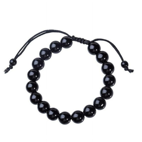 Lymphatic Drainage Black Obsidian Bracelet-UK H0X6