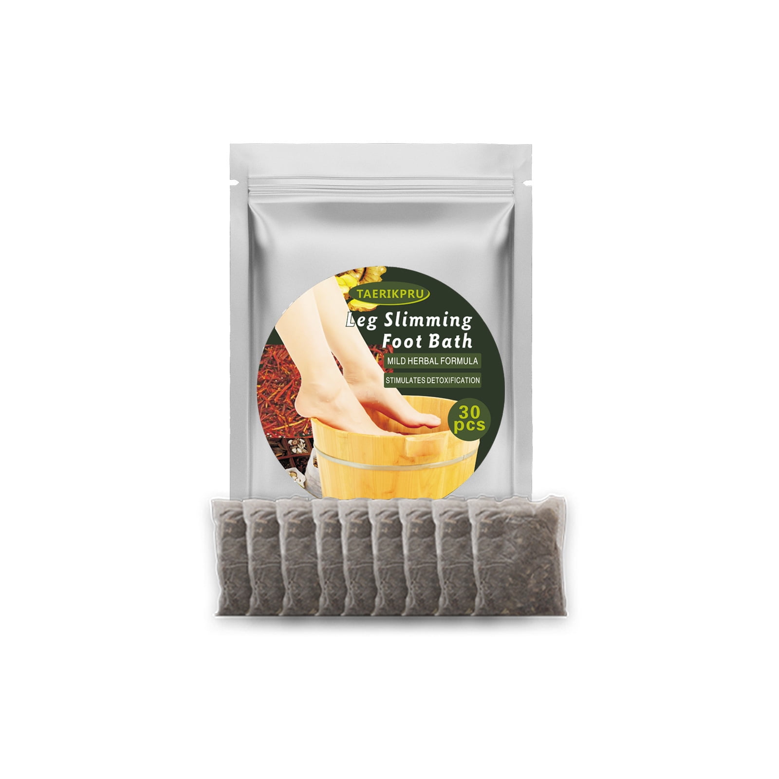 Lymphatic Drainage Ginger Foot Soak, Leg Slimming Foot Bath, Turmeric