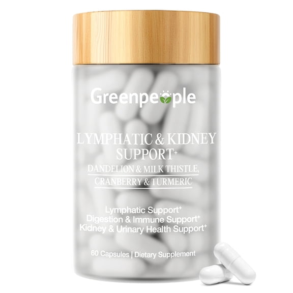 Lymphatic Drainage & Kidney Capsule,with Dandelion,Cleavers,Milk Thistle,Bromelain, Echinacea,Lymph System Support for Women & Men,60 Capsule