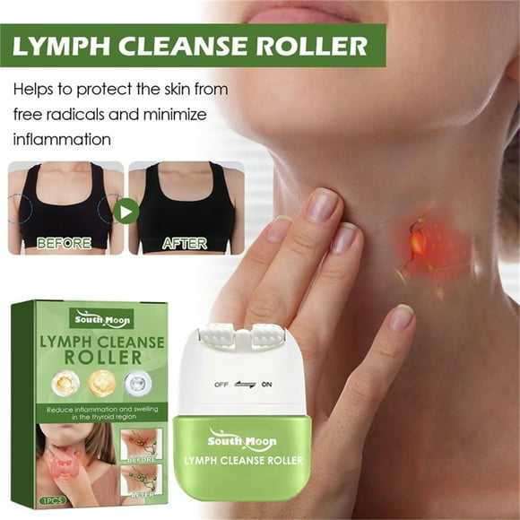 Lymphatic Drainage Massage Tool, Scar Tissue Release Roller for Thighs Butt Legs Back Body, Muscle Recovery & Pain Relief, Portable Cellulite Massager