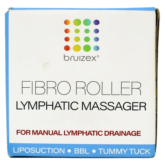 Lymphatic Drainage Massager: Fibro Roller for Lymphatic Massage I for Post Surgery Recovery After 360 Lipo, Tummy Tuck, BBL I Works with lipofoam, Foam Pads, Faja I by Bruizex