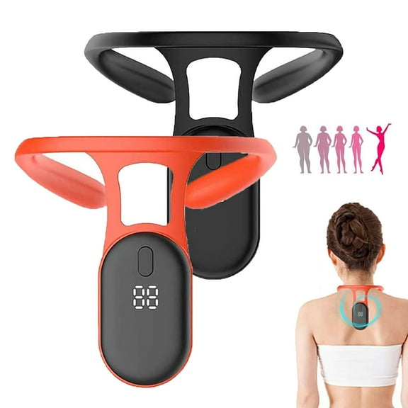 Lymphatic Drainage Massager, Ultrasonic Neck Ease, Portable Soothing Neck Instrument, Body Shaping Pose Reminder for Correct Posture, Black