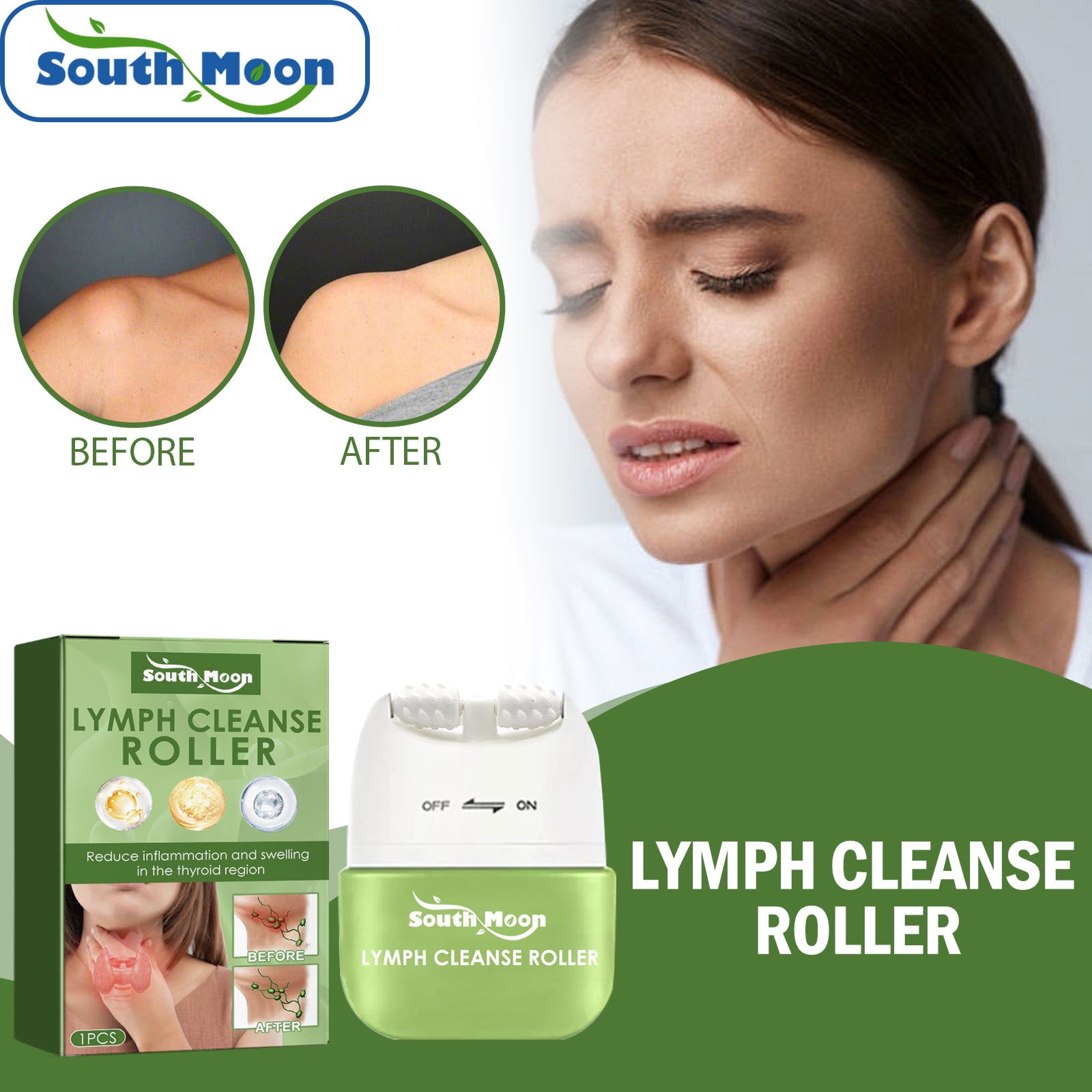 Lymphatic Drainage Massager and Scar Tissue Massager Tool, Premium Lymphatic Massager for Thighs