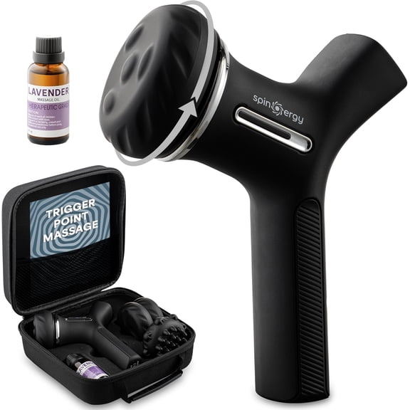 Lymphatic Drainage Massager for Legs Thighs and Arms Handheld Body Sculpting Machine with Oil for Circulation Muscle Relief Color Black