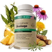 Lymphatic Drainage Supplement   Lymphatic Drainage Capsules with Dandelion, Burdock, Cleavers & Echinacea, Supports Bloating, Fluid Balance & Daily Lymphatic Wellness   60 Capsules
