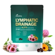 Lymphatic Drainage Supplements, 4275mg Lymph System Support Supplement for Women & Men, Herbal Blends with Echinacea, Dandelion, Burdock, Calendula, Turmeric 240 Count