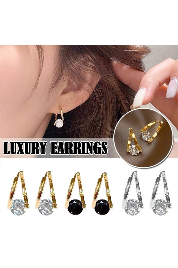 Lymphatic Magnetotherapy Germanium Earrings - 1.5cm Magnetic Acupressure Studs, Luxury Copper Ear Jewelry Gift for Women