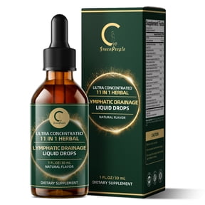 Lymphatic Support Drops, Lymphatic Cleanse Immune Support Supplement, Lymphatic Support with Echinacea & Elderberry, 30 Servings