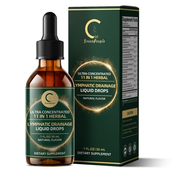 Lymphatic Support Drops, Lymphatic Cleanse Immune Support Supplement, Lymphatic Support with Echinacea & Elderberry, 30 Servings