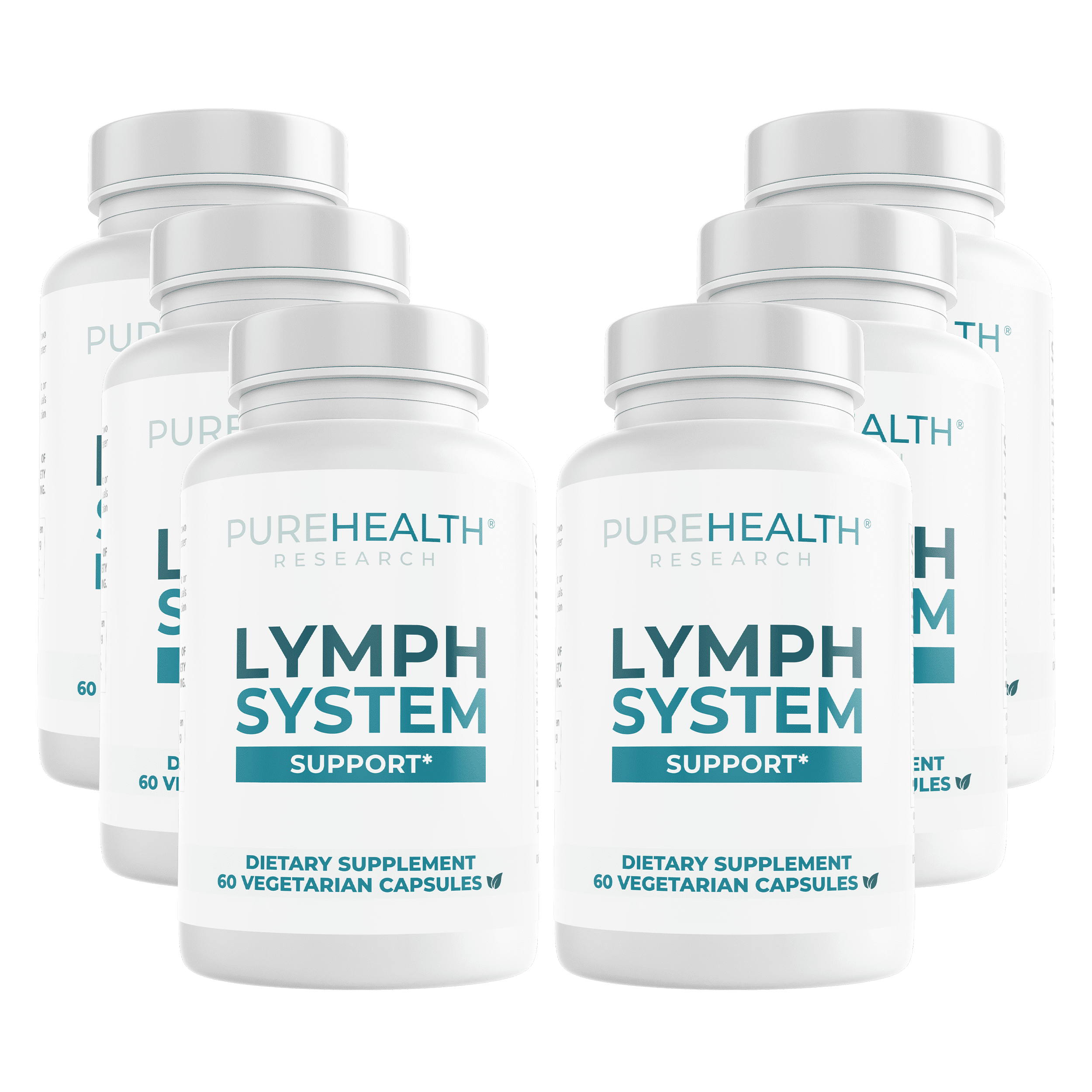 Lymphatic Support, Lymphatic Supplement To Reduce Swelling, PureHealth Research x6