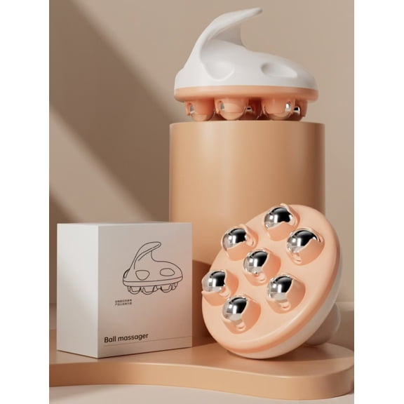 Lymphatic drainage massager, manual massage roller ball body massager, massage abdomen, slim waist, calf muscles, relax magnetic body and leg massager