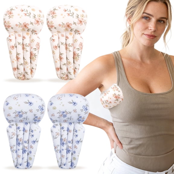Lymphedema Axilla Pillow Armpit Pain Relief Mastectomy Recovery Supplies, 4PCS Cotton Lumpectomy Mastectomy Pillows Post OP Multicolor Breast Surgery Pillow (Blue Grey)