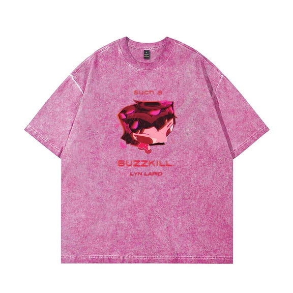 Lyn Lapid Buzzkill Merch Cotton T-Shirt Wash Tee Women Men Short Sleeve Crewneck Tee