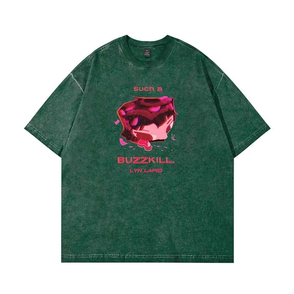 Lyn Lapid Buzzkill Merch Cotton T-Shirt Wash Tee Women Men Short Sleeve Crewneck Tee