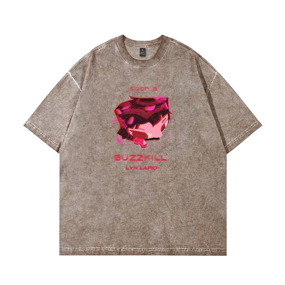 Lyn Lapid Buzzkill Merch Cotton T-Shirt Wash Tee Women Men Short Sleeve Crewneck Tee